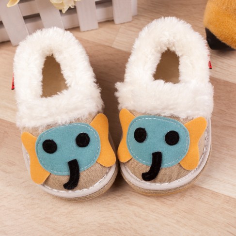 Chaussons enfants en coton pour hiver - semelle Melaleuca Ref 1036341