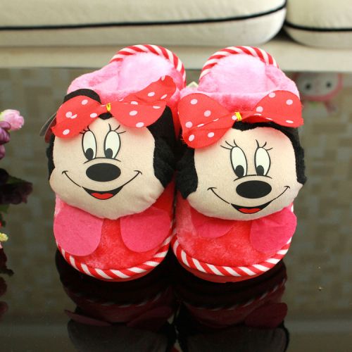 Chaussons enfants en pour hiver - semelle caoutchouc Ref 1036391