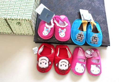 Chaussons enfants en coton pour printemps - semelle fond composite Ref 1036406