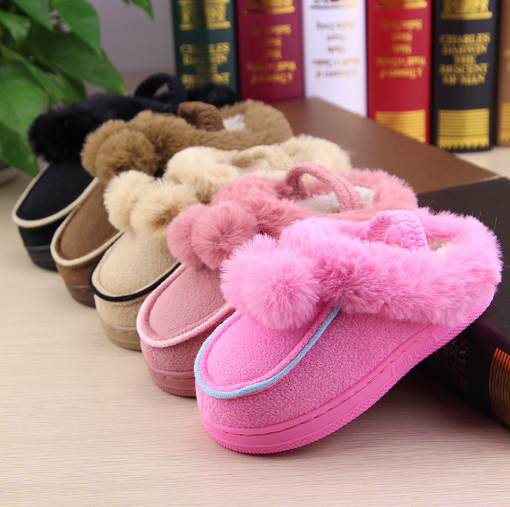 Chaussons enfants en BARROKI pour hiver - semelle caoutchouc antidérapant Ref 1036551