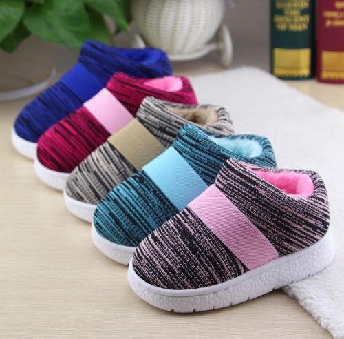 Chaussons enfants en pour printemps - semelle caoutchouc antidérapant Ref 1036553