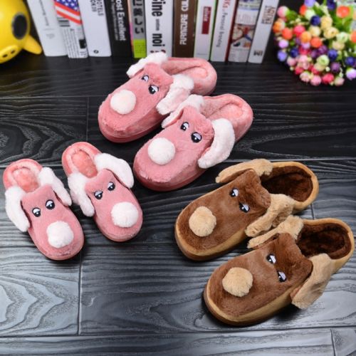 Chaussons enfants en pour hiver - semelle caoutchouc antidérapant Ref 1036568