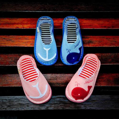 Chaussons enfants en coton pour été - semelle Melaleuca Ref 986267