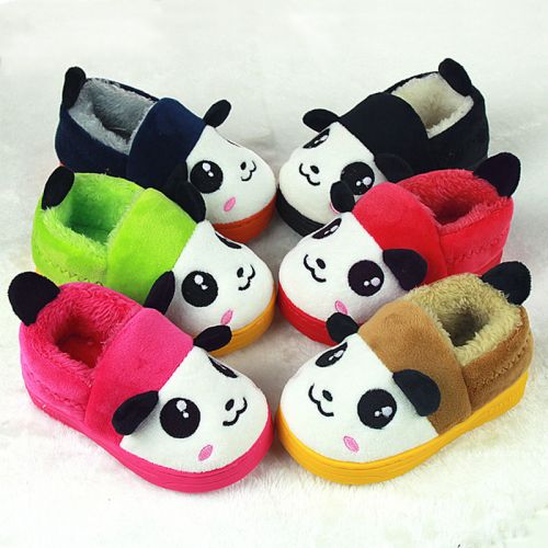 Chaussons enfants en pour hiver - semelle caoutchouc antidérapant Ref 986356