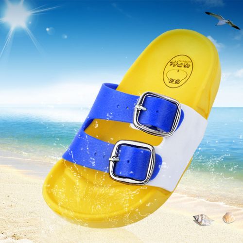 Chaussons enfants en Cuir spatial pour été - semelle EVA Ref 986361