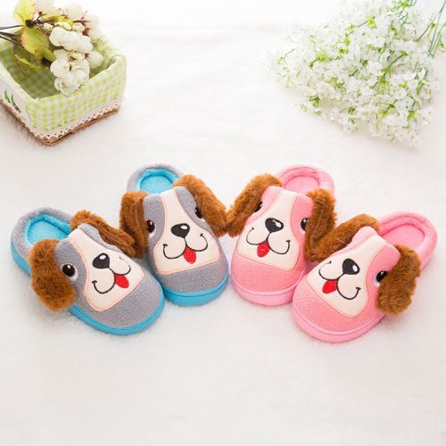 Chaussons enfants en pour hiver - semelle caoutchouc Ref 986620