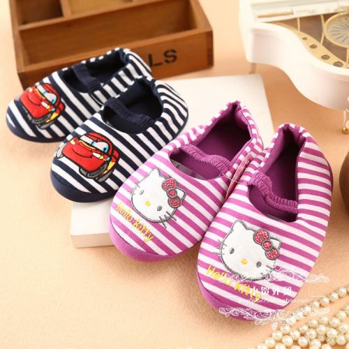 Chaussons enfants en coton pour printemps - semelle caoutchouc Ref 986699