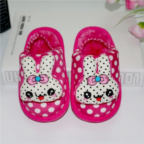 Chaussons enfants en pour hiver - semelle caoutchouc Ref 986800