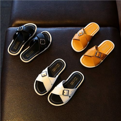 Chaussons enfants en similicuir pour été - semelle PU Ref 986981