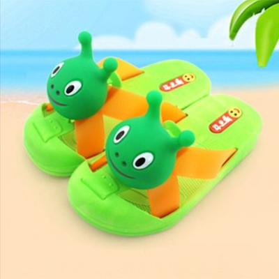 Chaussons enfants en Cuir spatial pour été - semelle caoutchouc Ref 986982