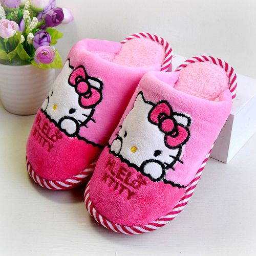 Chaussons enfants en pour hiver - semelle caoutchouc antidérapant Ref 987065