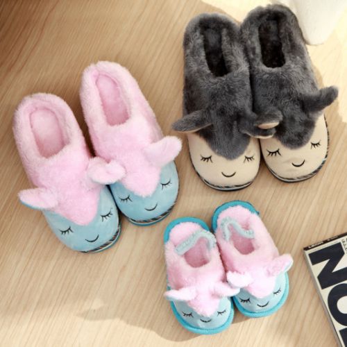 Chaussons enfants en pour hiver - semelle caoutchouc Ref 987096