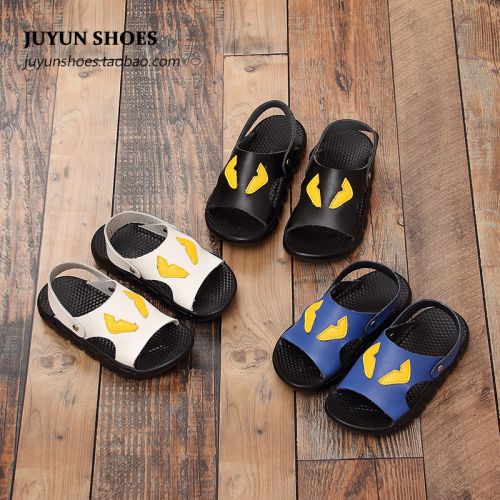 Chaussons enfants en cuir pour été - semelle caoutchouc Ref 987119