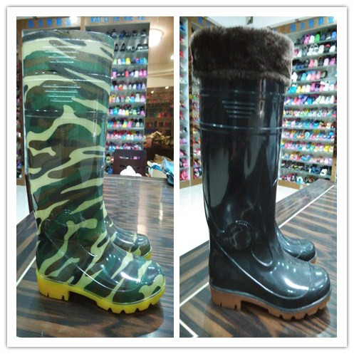Chaussures - bottes caoutchouc homme pour hiver semelle plastique Ref 959857