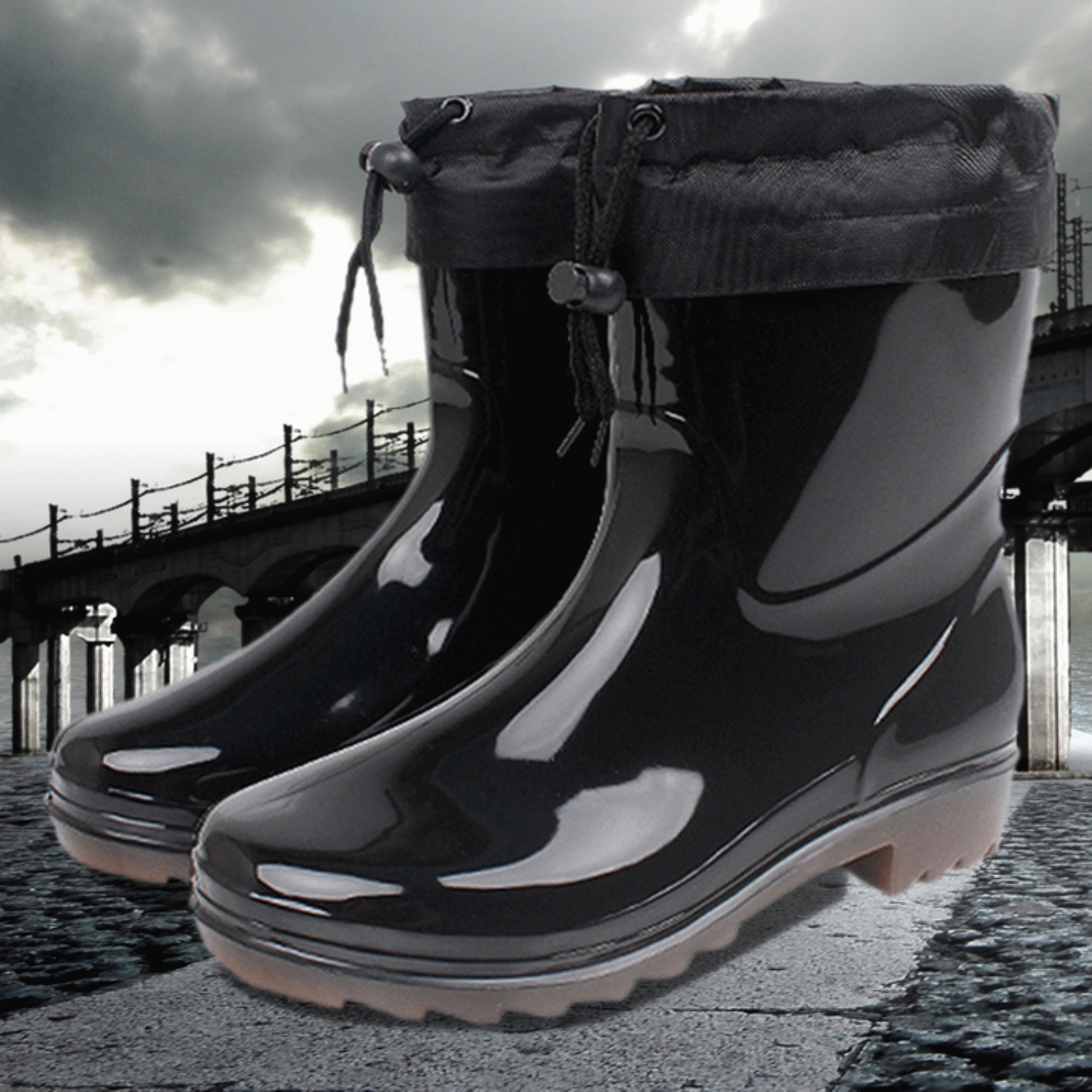 Chaussures - bottes caoutchouc homme pour hiver Ref 960978