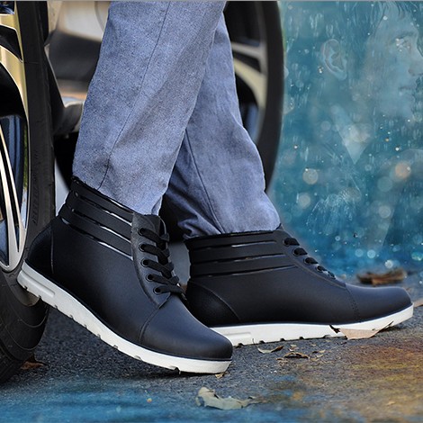 Chaussures - bottes caoutchouc homme pour hiver semelle plastique Ref 961536