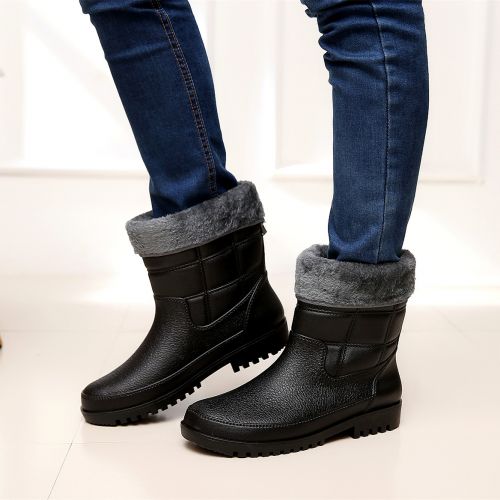 Chaussures - bottes caoutchouc homme pour hiver semelle plastique Ref 962630