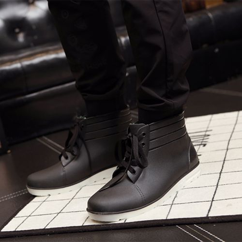 Chaussures - bottes caoutchouc homme pour hiver semelle plastique Ref 963510