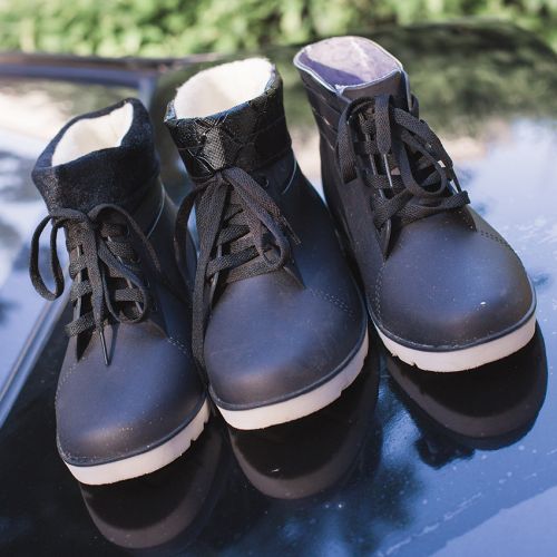 Chaussures - bottes caoutchouc homme pour hiver semelle plastique Ref 964432