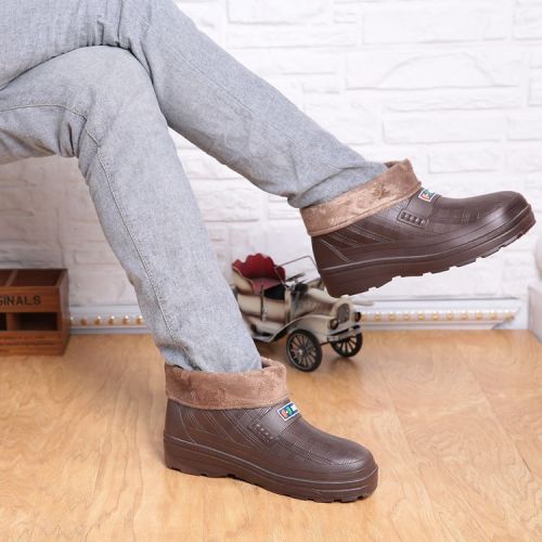 Chaussures - bottes caoutchouc homme pour hiver semelle plastique Ref 968166