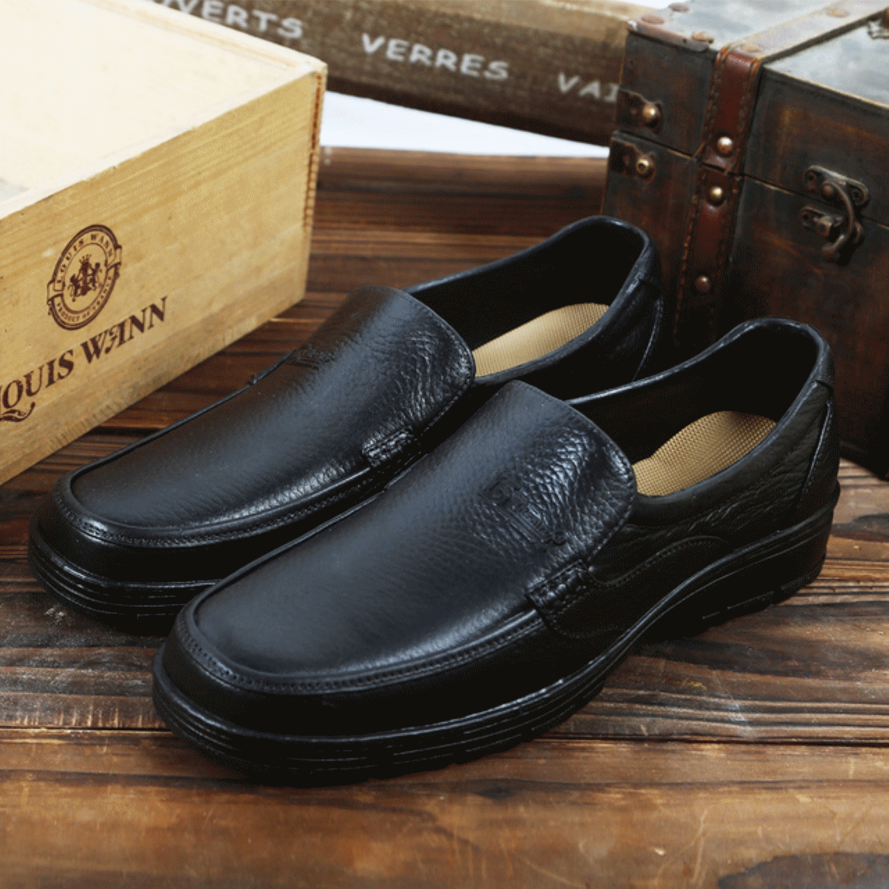 Chaussures - bottes caoutchouc homme pour printemps semelle plastique Ref 970896