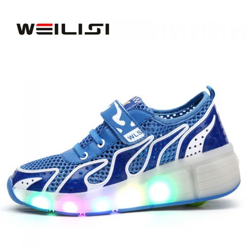 Chaussures à roulettes pour homme femme enfant - Ref 2559829