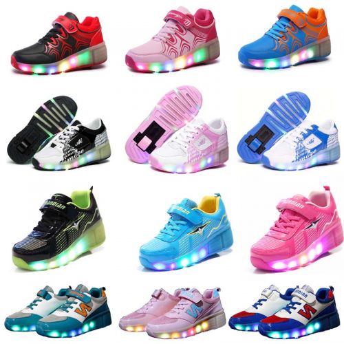 Chaussures à roulettes pour homme femme enfant - Ref 2559888