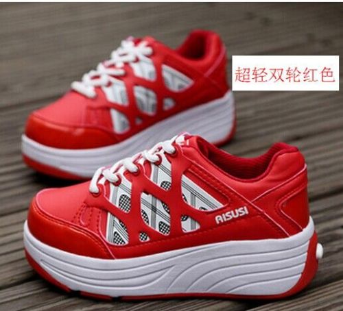 Chaussures à roulettes pour homme femme enfant - Ref 2560180