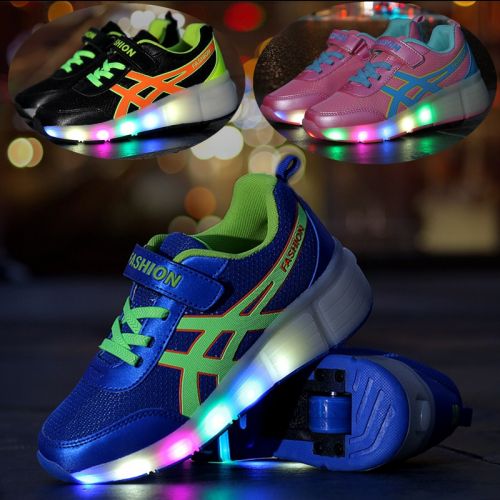 Chaussures à roulettes pour homme femme enfant - Ref 2560437