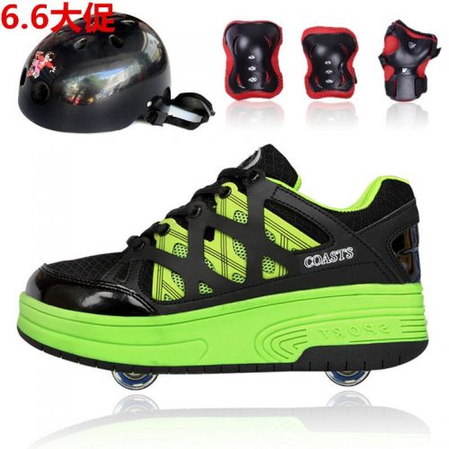 Chaussures à roulettes pour homme femme enfant - Ref 2560534
