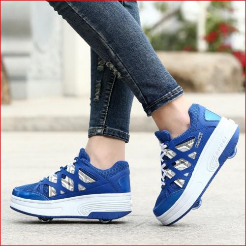 Chaussures à roulettes pour homme femme enfant - Ref 2560837
