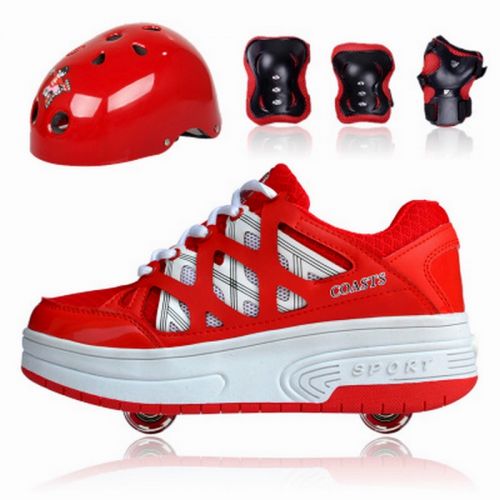 Chaussures à roulettes pour homme femme enfant - Ref 2561713