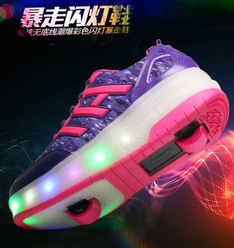 Chaussures à roulettes pour homme femme enfant - Ref 2563885