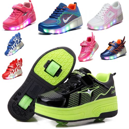 Chaussures à roulettes pour homme femme enfant - Ref 2563890