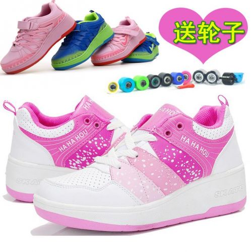 Chaussures à roulettes pour homme femme enfant - Ref 2564397