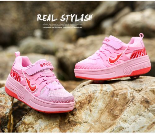 Chaussures à roulettes pour homme femme enfant - Ref 2564517