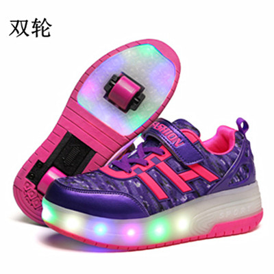 Chaussures à roulettes pour homme femme enfant - Ref 2564654