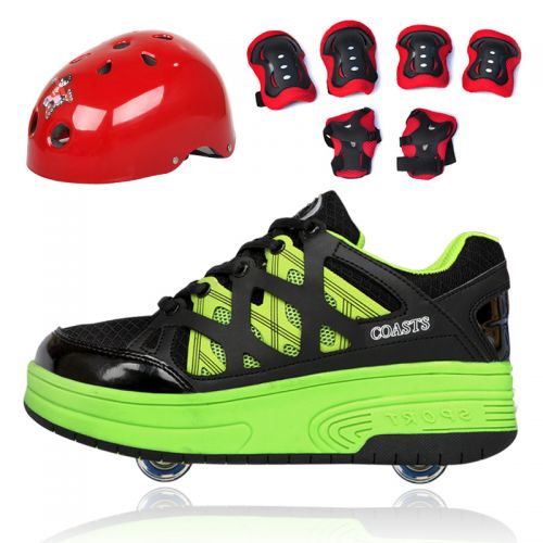 Chaussures à roulettes pour homme femme enfant - Ref 2565169