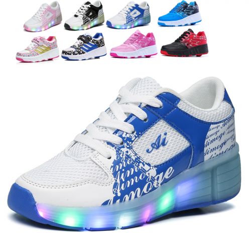 Chaussures à roulettes pour homme femme enfant - Ref 2565238