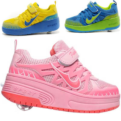 Chaussures à roulettes pour homme femme enfant - Ref 2566370