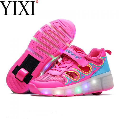 Chaussures à roulettes pour homme femme enfant - Ref 2566471