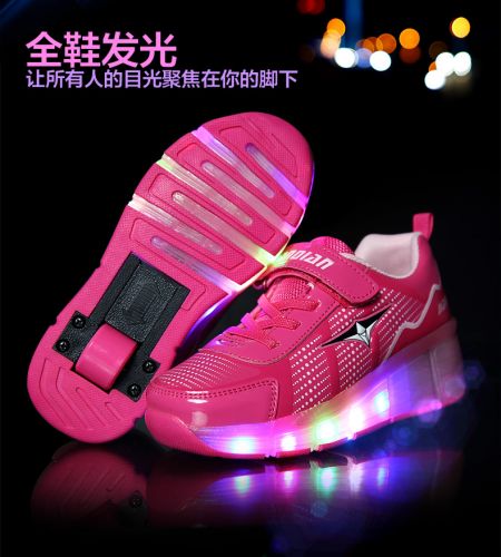 Chaussures à roulettes pour homme femme enfant - Ref 2566574
