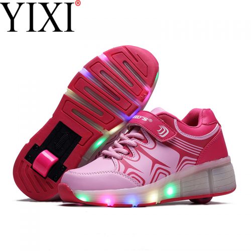 Chaussures à roulettes pour homme femme enfant - Ref 2566581