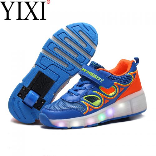 Chaussures à roulettes pour homme femme enfant - Ref 2566590