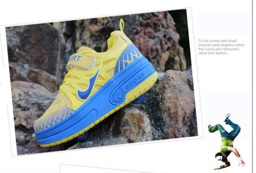 Chaussures à roulettes pour homme femme enfant - Ref 2567137