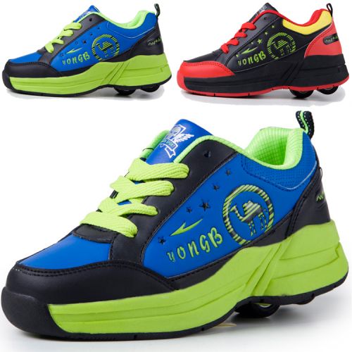 Chaussures à roulettes pour homme femme enfant - Ref 2567431