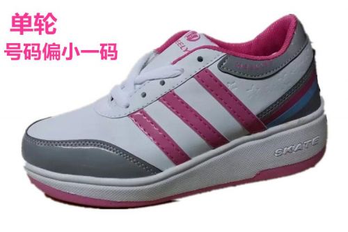 Chaussures à roulettes pour homme femme enfant - Ref 2571773