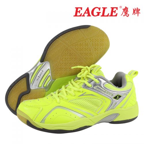  Chaussures de Badminton uniGenre EAGLE vert fluorescent - Ref 841547
