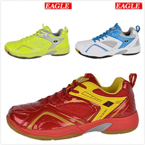  Chaussures de Badminton uniGenre EAGLE rouge / vert - Ref 841576