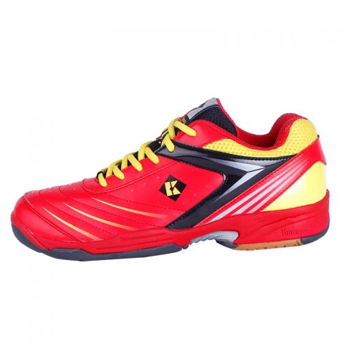  Chaussures de Badminton uniGenre KUMPOO / rouge blanc citron vert - Ref 849992
